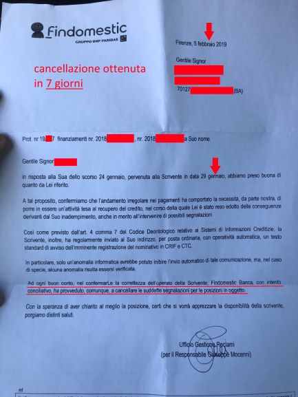 Cancellazione Findomestic