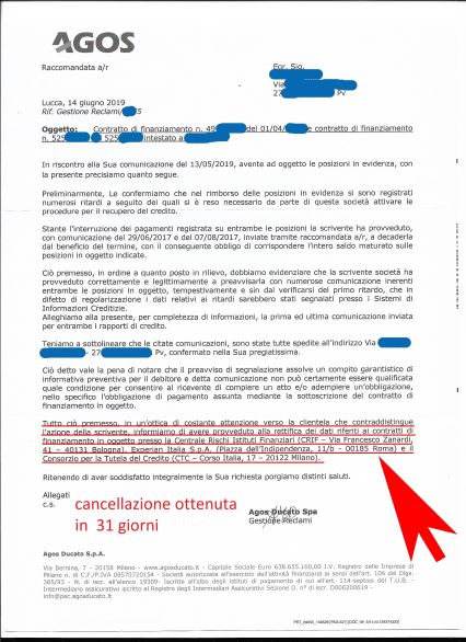 Cancellazione Agos